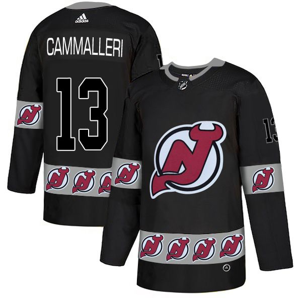Men New Jersey Devils #13 Cammalleri Black Adidas Fashion NHL Jersey